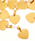 Personalised Heart Pendant – Gold Colour