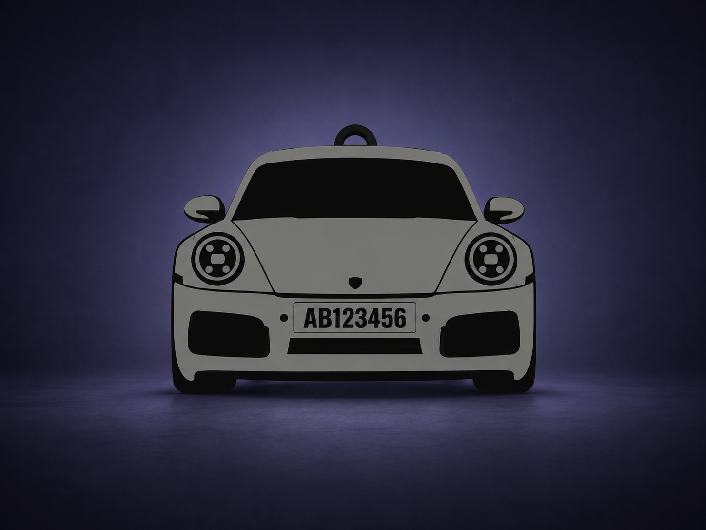 Customized Porsche Keychain