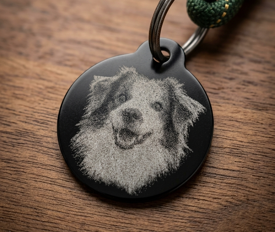 Personalised Laser-Engraved Aluminium Tag