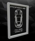 Personalised Porsche 911 Miniature Frame – A Legend with Your Name on It