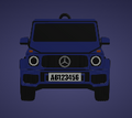 Customized Mercedes G63 Keychain with personalised number plate