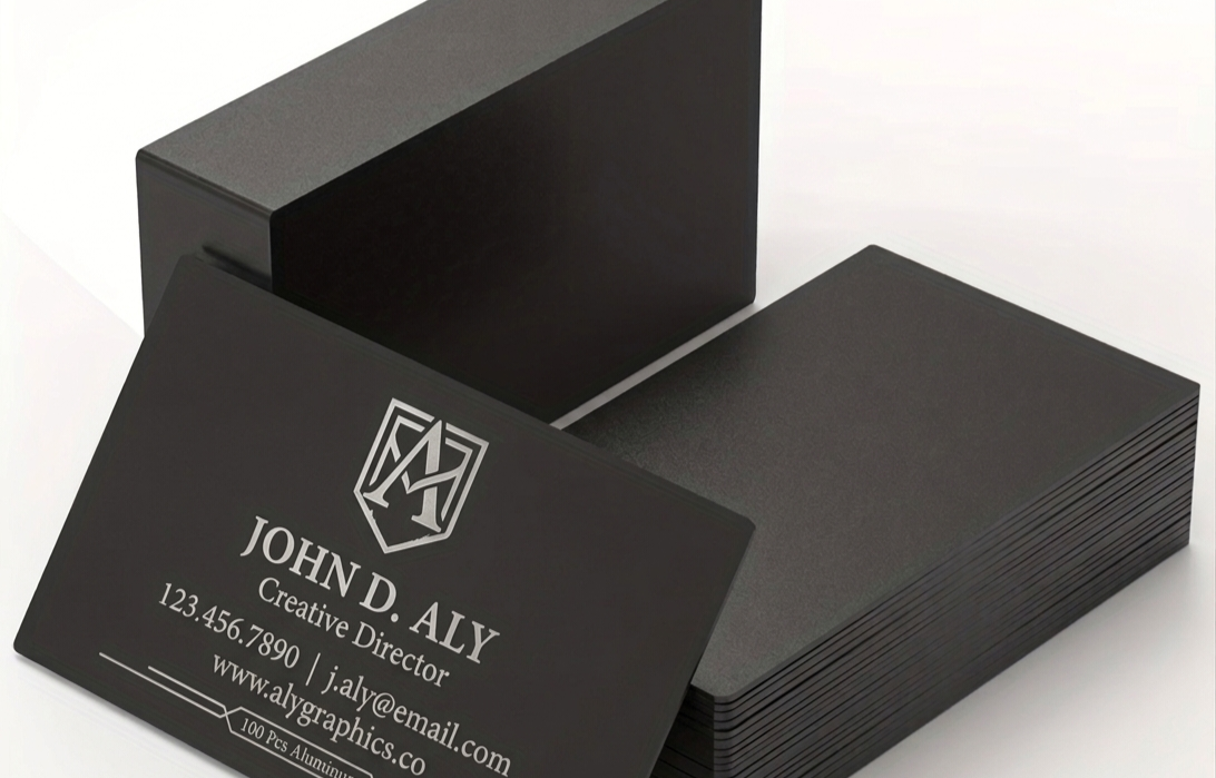 Premium Laser-Engraved Metal Business Cards
