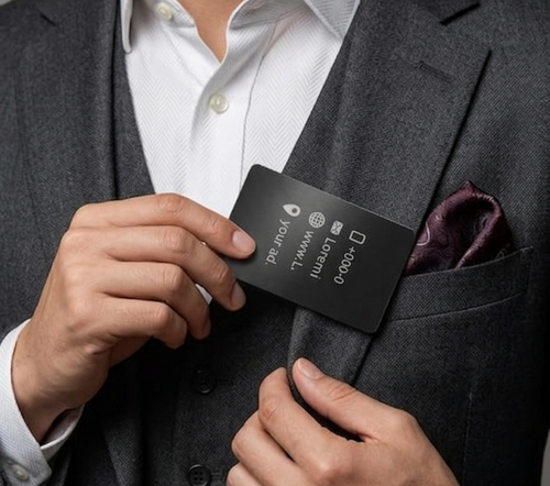 Premium Laser-Engraved Metal Business Cards